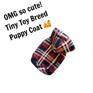 Tiny Fleece Toy Breed Hoodie Coat
